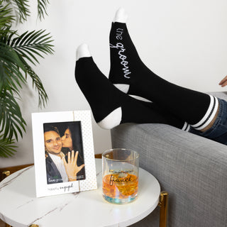 Happily Engaged 5.5" x 7.5" MDF Frame (Holds 4" x 6" Photo)