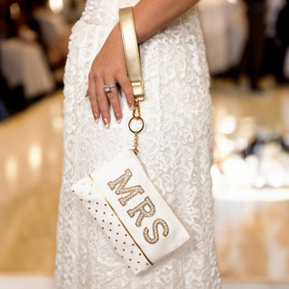 Mrs. 8" x 5" Canvas Wristlet