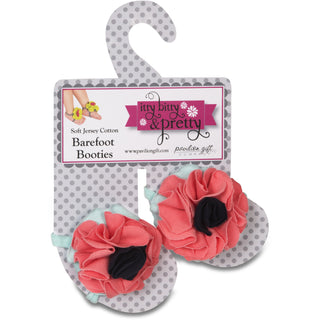 Coral Sky Barefoot Booties (6-18 Months)