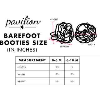 Jazzy Gem Barefoot Booties (6-18 Months)
