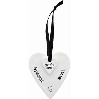 Special Aunt 3" Ceramic Keepsake Heart Plaque