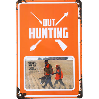 Out Hunting 8" x 11.75" Tin Frame (Holds 6" x 4" Photo)