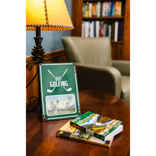 Out Golfing 8" x 11.75" Tin Frame (Holds 6" x 4" Photo)