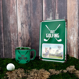 Out Golfing 8" x 11.75" Tin Frame (Holds 6" x 4" Photo)