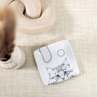 Cat 4.25" Keepsake Dish