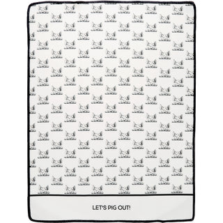 Pig Out Cotton Blend Tea Towel