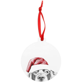 Lab 4" Ceramic Ornament