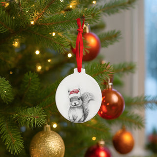 Squirrel 4" Ceramic Ornament