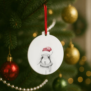 Bunny 4" Ceramic Ornament
