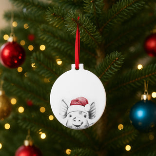 Pig 4" Ceramic Ornament