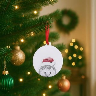 Hedgehog 4" Ceramic Ornament