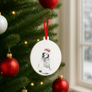 Penguin 4" Ceramic Ornament