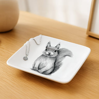 Squirrel 4.25" Keepsake Dish