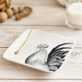 Rooster 4.25" Keepsake Dish