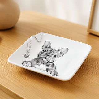 Frenchie 4.25" Keepsake Dish