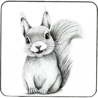 Squirrel 4.25" Coaster