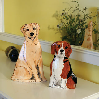 Brutus Yellow Labrador - 11.25" Large Dog Vase