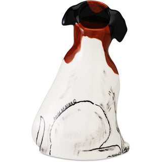 Chloe Jack Russell - 7.5" Small Dog Vase
