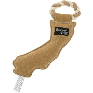 California 12" Canvas Dog Toy with Rope