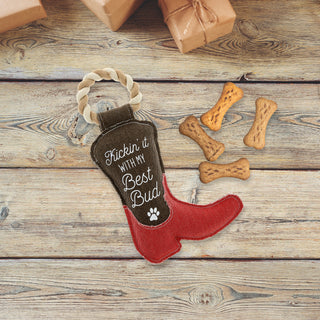 Kickin' It 12.75" Canvas Dog Toy on Rope