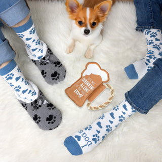 Dog Is Home 9" Canvas Dog Toy on Rope