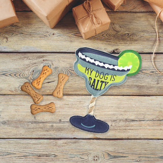 Salty 12" Canvas Dog Toy on Rope