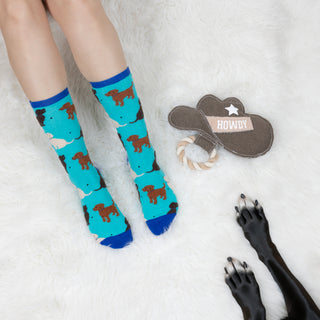 Howdy 11" x 8.5" Canvas Dog Toy on Rope