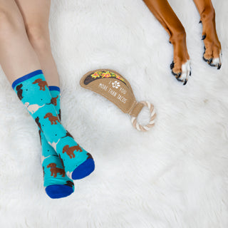 Tacos 12" Canvas Dog Toy on Rope