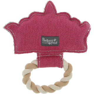 Princess 8.25" Canvas Dog Toy on Rope
