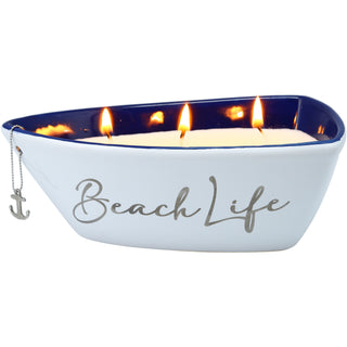 Beach Triple Wick 10 oz 100% Soy Wax Candle Scent: Fresh Linen