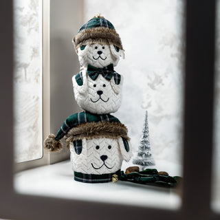 Christmas Canines 25" Plush Stacked Dogs