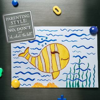 Parenting Style 3.5" Tin Magnet