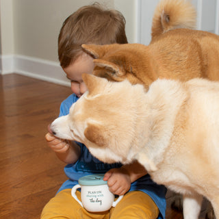 The Dog 3.5" Silicone Snack Bowl with Lid