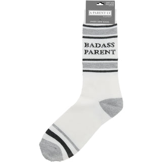 Badass Parent M/L Unisex Crew Sock
