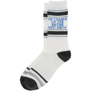 In Charge M/L Unisex Crew Sock