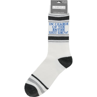 In Charge M/L Unisex Crew Sock