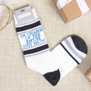 In Charge M/L Unisex Crew Sock