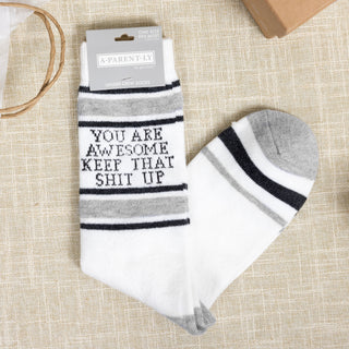 You Are Awesome M/L Unisex Crew Sock
