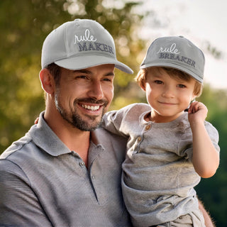 Rule Maker & Breaker Adjustable Adult and Toddler (1-3 Y) Hat Set
