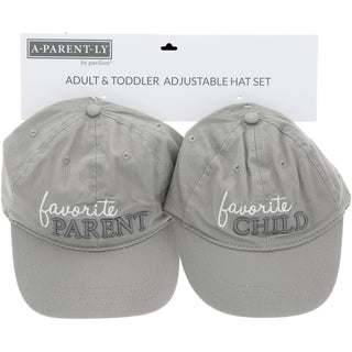Favorite Adjustable Adult and Toddler (1-3 Y) Hat Set