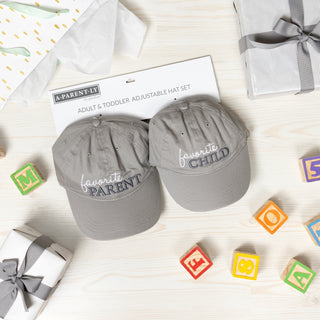Favorite Adjustable Adult and Toddler (1-3 Y) Hat Set