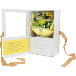 Friend Yellow Preserved Floral Bouquet