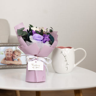Thinking Of You Purple Preserved Floral Bouquet