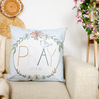 Pray 18" Square Throw Pillow