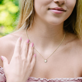 Kindergarten Crystal 16"-17.5" Gold Plated Necklace