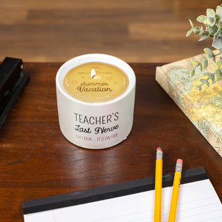 Teacher's Last Nerve 8 oz - 100% Soy Wax Reveal Candle Scent: Tranquility