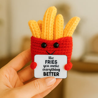 French Fry Crocheted Mini