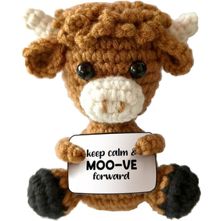 Highland Cow Crocheted Mini