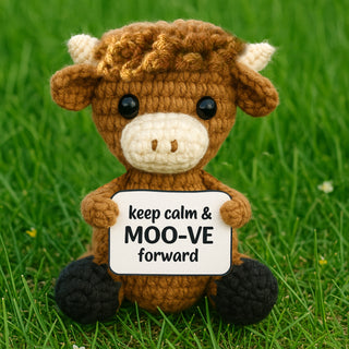 Highland Cow Crocheted Mini