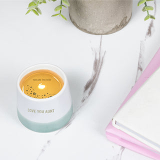 Love You Aunt 2 oz - 100% Soy Wax Reveal Candle Scent: Tranquility